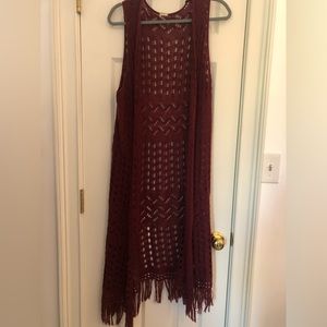 Crocheted vest